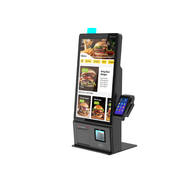 Scangle 24inch Touch Self ordering Kiosk POS terminal POS system with 80mm Thermal Printer
